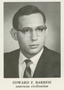 Yearbook photo of Ed Barrese, Class of 1969 